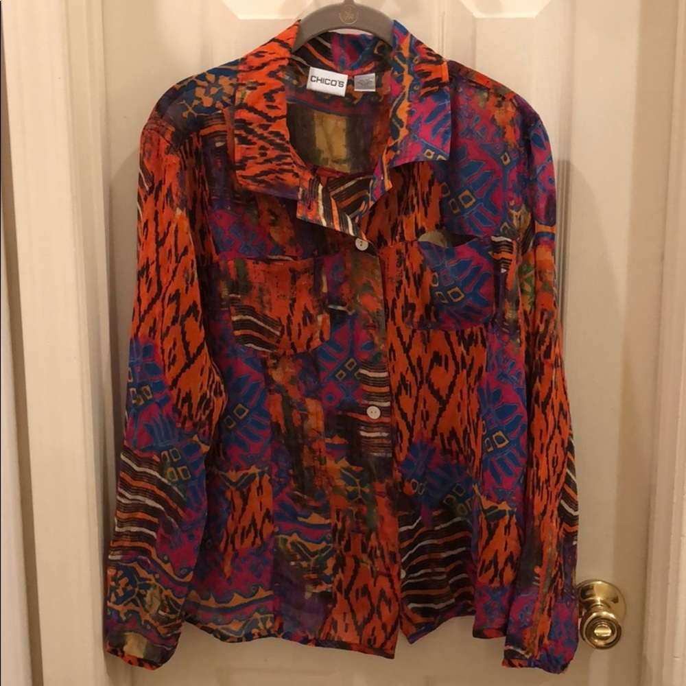 Chico’s Silk Blouse, Size 2